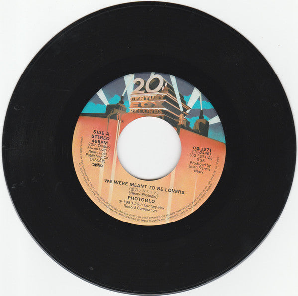 Jim Photoglo - We Were Meant To Be Lovers (Vinyl, 7") Very Good Plus (VG+) / Very Good Plus (VG+)