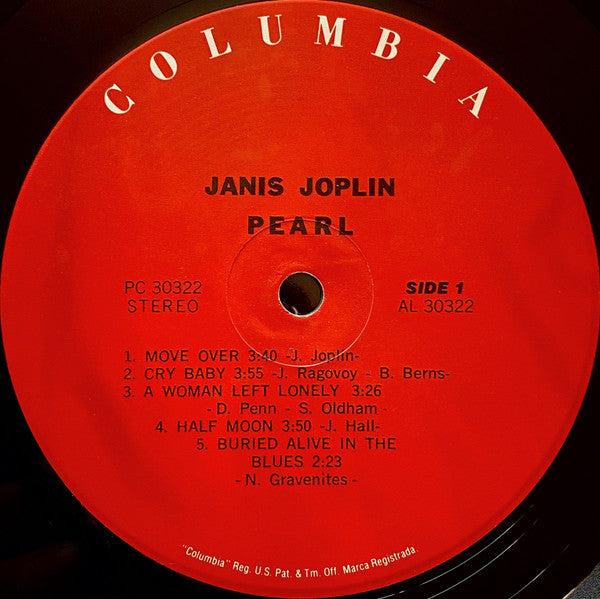 Janis Joplin - Pearl (Vinyl, LP, Album, Reissue) Very Good (VG) / Very Good (VG)