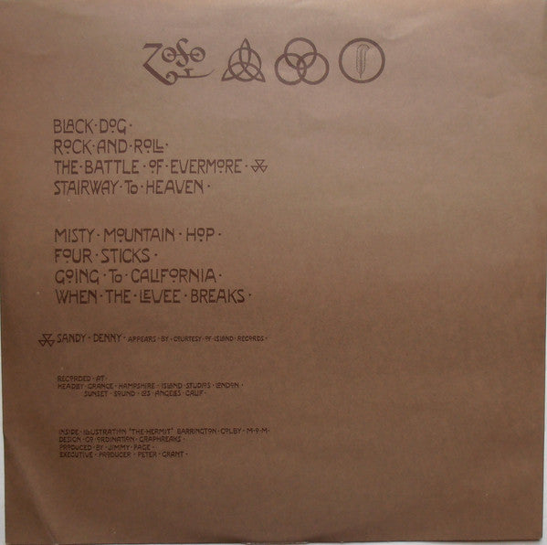 Led Zeppelin - IV = レッド・ツェッペリン IV (Vinyl, LP, Album, Reissue, Stereo)