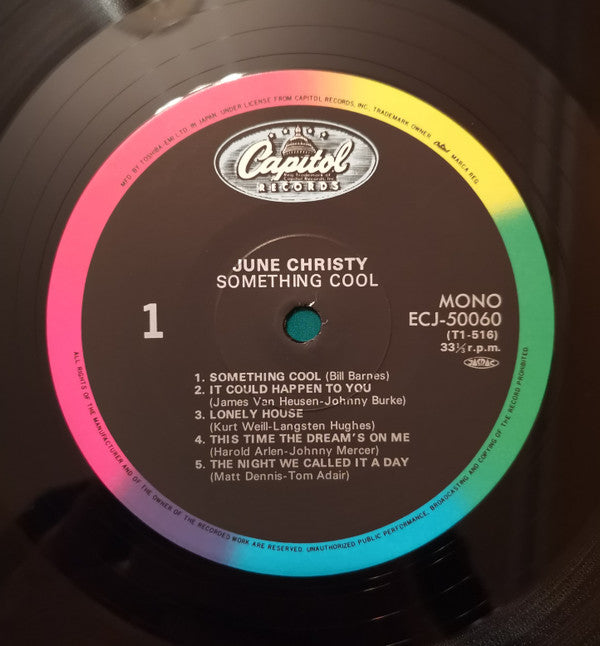 June Christy - Something Cool (Vinyl, LP, Album, Reissue, Mono)