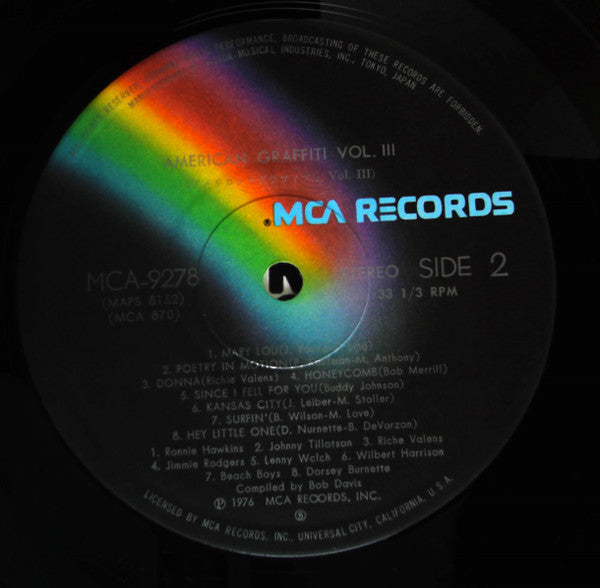 Various - American Graffiti, Vol. III (2xVinyl, LP, Compilation) Very Good Plus (VG+) / Very Good Plus (VG+)