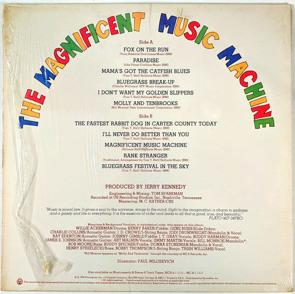 Tom T. Hall - The Magnificent Music Machine (Vinyl, LP, Album, Stereo) Very Good (VG) / Very Good (VG)