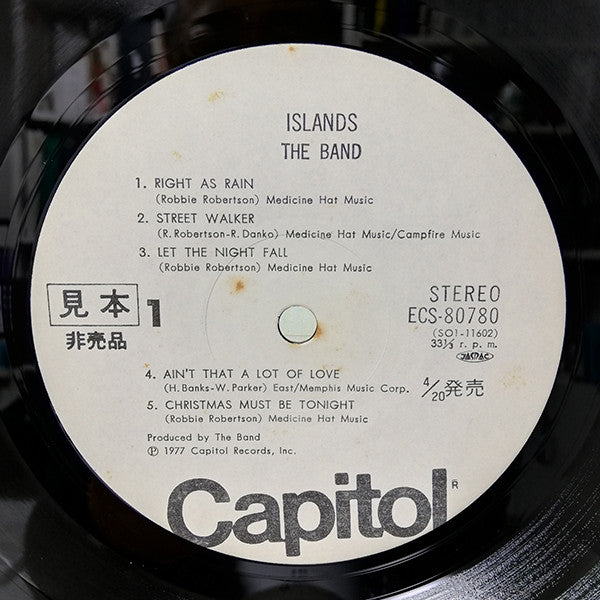 The Band - Islands (Vinyl, LP, Album, Promo) Very Good (VG) / Very Good (VG)