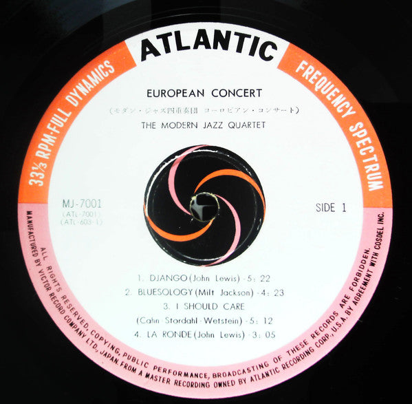 The Modern Jazz Quartet - European Concert (2xVinyl, LP, Album, Mono) Very Good Plus (VG+) / Very Good (VG)