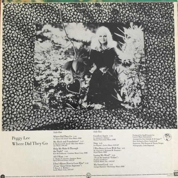 Peggy Lee - Where Did They Go (Vinyl, LP, Album) Very Good (VG) / Very Good (VG)