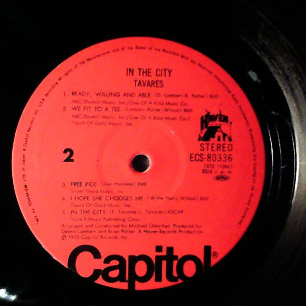Tavares - In The City (Vinyl, LP, Album) Very Good Plus (VG+) / Very Good Plus (VG+)