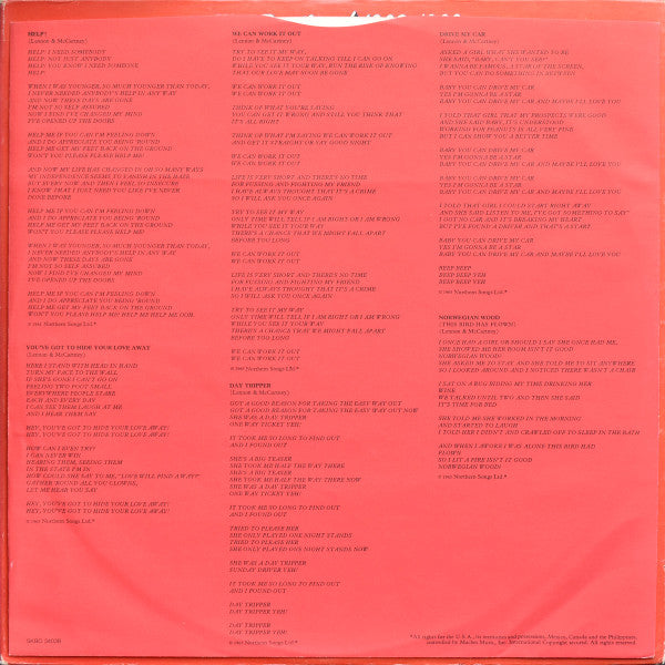 The Beatles - 1962-1966 (2xVinyl, LP, Album, Compilation, Repress, Stereo) Very Good (VG) / Very Good Plus (VG+)