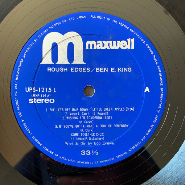 Ben E. King - Rough Edges (Vinyl, LP, Album) Very Good (VG) / Very Good (VG)