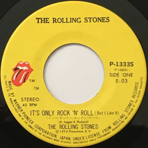 The Rolling Stones - It's Only Rock 'N' Roll (Vinyl, 7", 45 RPM, Single) Very Good (VG) / Very Good (VG)