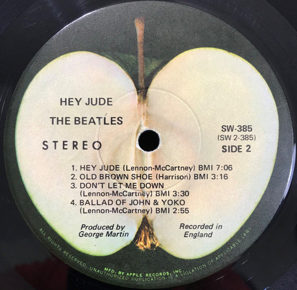 The Beatles - Hey Jude (Vinyl, LP, Compilation, Stereo) Very Good Plus (VG+) / Very Good Plus (VG+)