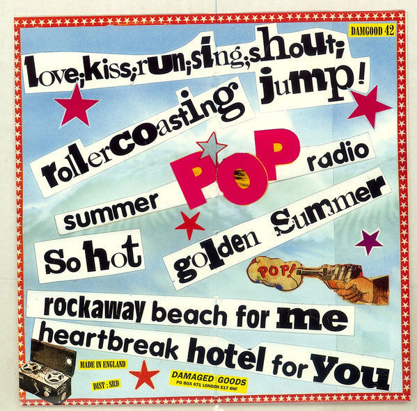 Helen Love - Summer Pop Punk Pop (Vinyl, 10", 45 RPM) Very Good Plus (VG+) / Very Good Plus (VG+)