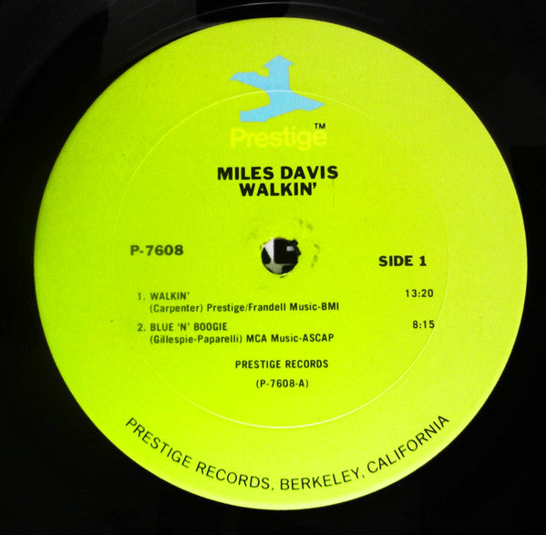 Miles Davis - Walkin' (Vinyl, LP, Album, Reissue, Remastered, Stereo) Very Good (VG) / Good Plus (G+)