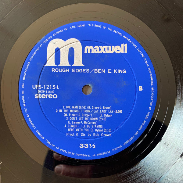 Ben E. King - Rough Edges (Vinyl, LP, Album) Very Good (VG) / Very Good (VG)