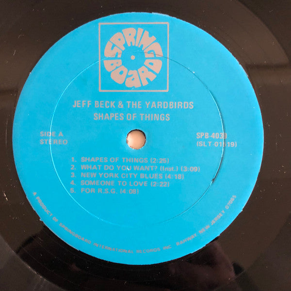 Jeff Beck - Shapes Of Things (Vinyl, LP, Compilation, Reissue, Stereo) Very Good (VG) / Very Good Plus (VG+)