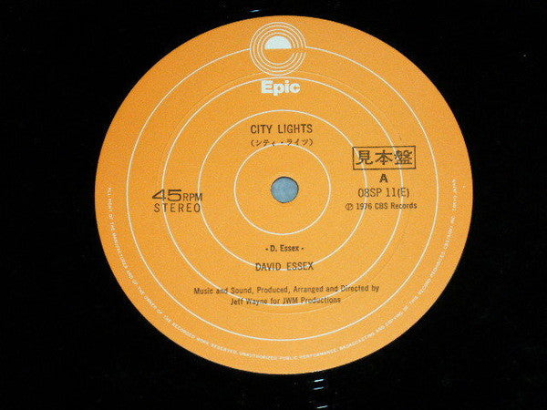 David Essex - City Lights (Vinyl, 12", Promo) Near Mint (NM or M-) / Very Good (VG)