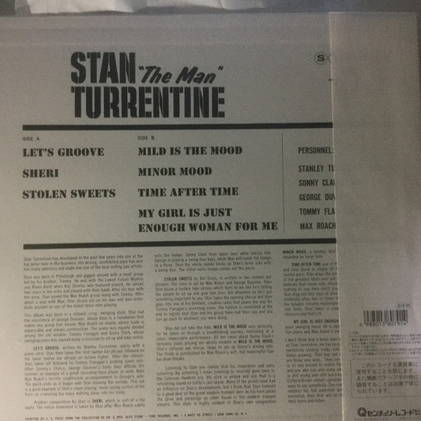Stanley Turrentine - Stan "The Man" Turrentine (Vinyl, LP, Album, Reissue, Stereo) Near Mint (NM or M-) / Very Good Plus (VG+)