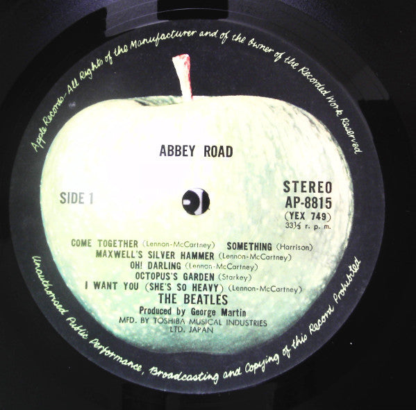 The Beatles - Abbey Road (Vinyl, LP, Album, Reissue) Good Plus (G+) / Very Good (VG)