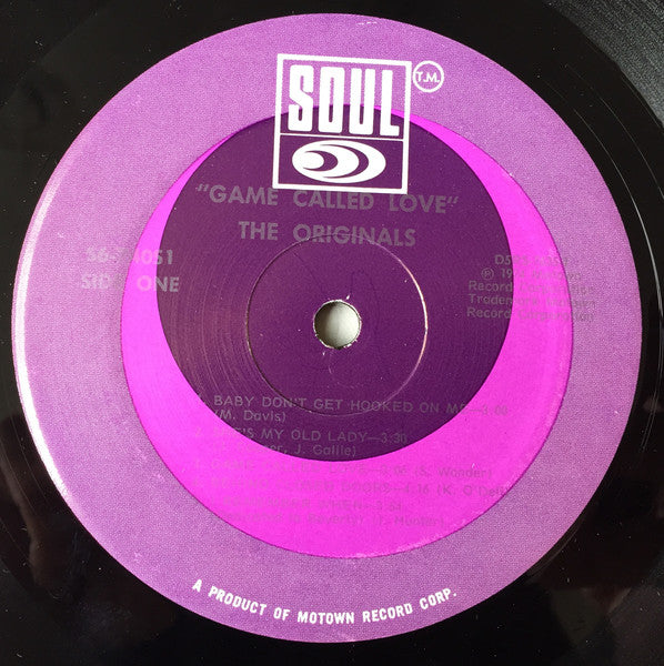 The Originals - Game Called Love (Vinyl, LP, Album) Good Plus (G+) / Very Good (VG)