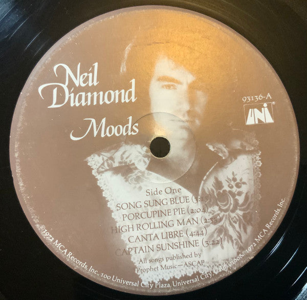 Neil Diamond - Moods (Vinyl, LP, Album) Good Plus (G+) / Very Good (VG)