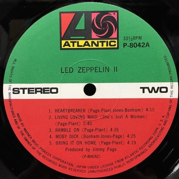 Led Zeppelin - Led Zeppelin II (Vinyl, LP, Album, Reissue) Very Good Plus (VG+) / Very Good Plus (VG+)
