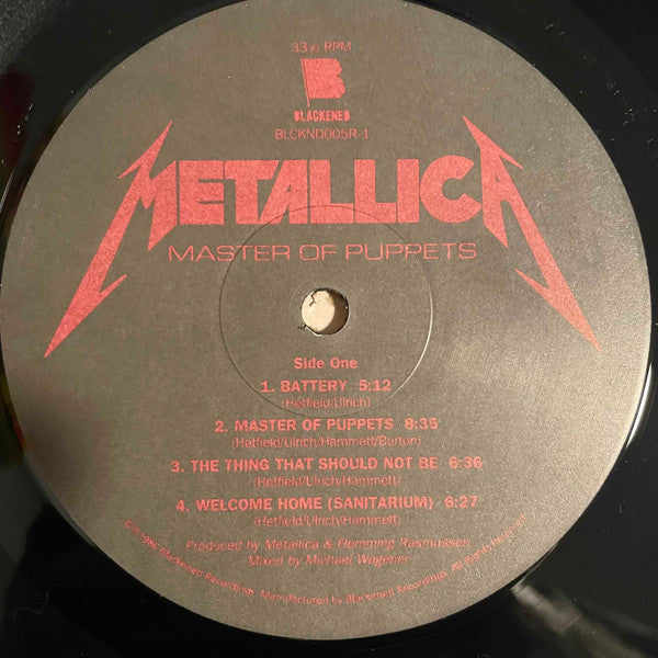 Metallica - Master Of Puppets (Vinyl, LP, Album, Reissue, Remastered) Near Mint (NM or M-) / Near Mint (NM or M-)