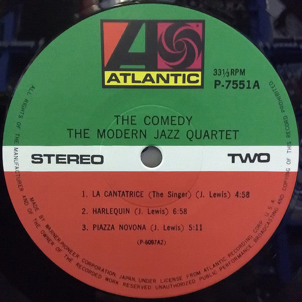 The Modern Jazz Quartet - The Comedy (Vinyl, LP, Album, Reissue, Stereo) Near Mint (NM or M-) / Very Good Plus (VG+)