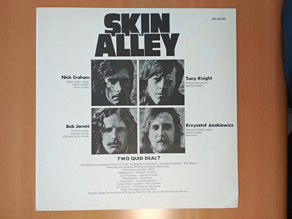 Skin Alley - Two Quid Deal ? (Vinyl, LP, Album, Promo) Near Mint (NM or M-) / Very Good Plus (VG+)