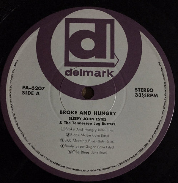 Sleepy John Estes - Broke And Hungry (Vinyl, LP, Album)