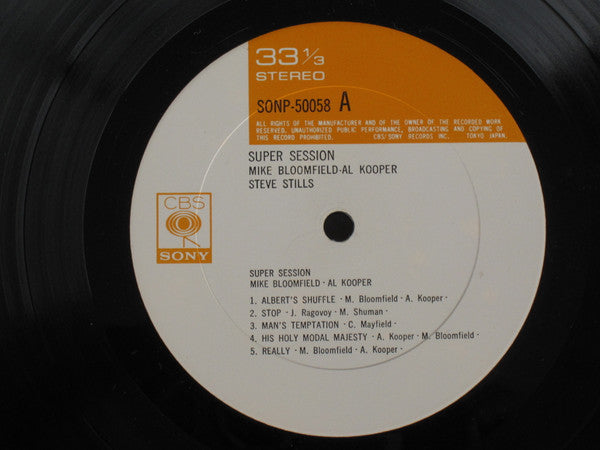 Mike Bloomfield - Super Session (Vinyl, LP, Stereo) Very Good Plus (VG+) / Good (G)