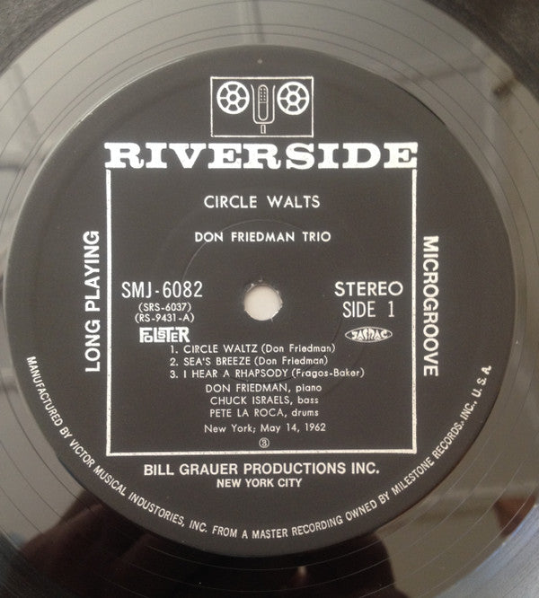 Don Friedman Trio - Circle Waltz (Vinyl, LP, Album, Reissue, Stereo) Very Good Plus (VG+) / Very Good Plus (VG+)