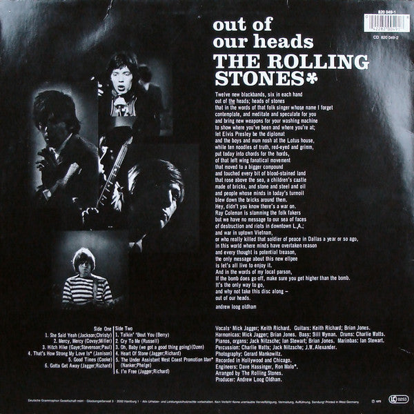 The Rolling Stones - Out Of Our Heads (Vinyl, LP, Album, Reissue, Stereo) Very Good (VG) / Very Good (VG)