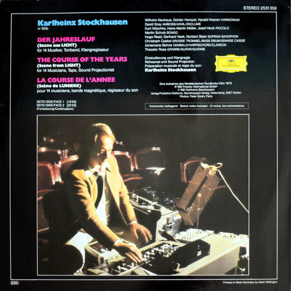 Karlheinz Stockhausen - Der Jahreslauf (Vinyl, LP, Album) Very Good (VG) / Very Good (VG)