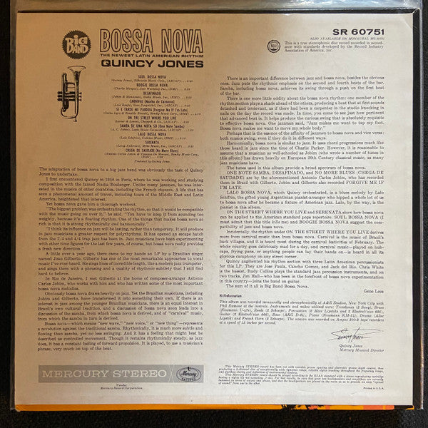 Quincy Jones And His Orchestra - Big Band Bossa Nova (Vinyl, LP, Album, Promo, Stereo) Good Plus (G+) / Good (G)