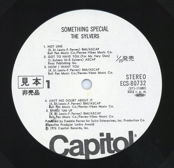 The Sylvers - Something Special (Vinyl, LP, Album, Promo, Stereo) Very Good (VG) / Very Good (VG)