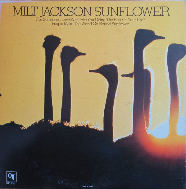 Milt Jackson - Sunflower (Vinyl, LP, Album, Reissue) Very Good Plus (VG+) / Good Plus (G+)
