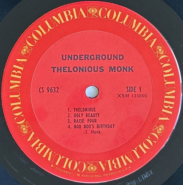 Thelonious Monk - Underground (Vinyl, LP, Album, Reissue, Repress, Stereo) Very Good (VG) / Very Good (VG)