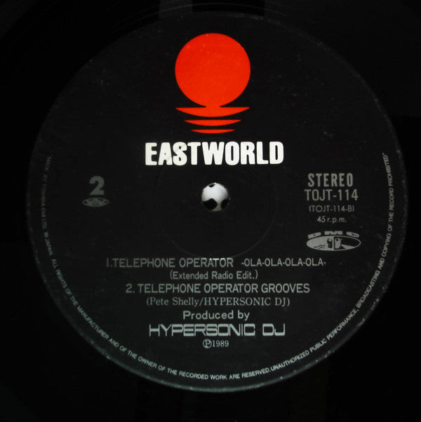 Hypersonic Inc. - Telephone Operator -Ola-Ola-Ola-Ola- (Vinyl, 12") Very Good (VG) / Very Good (VG)
