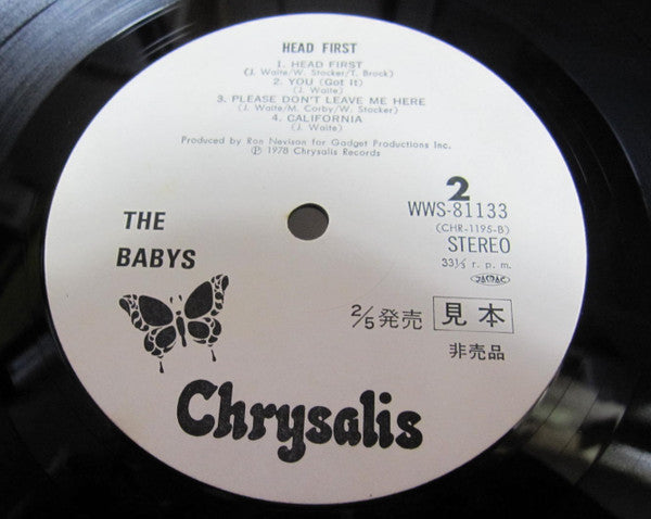 The Babys - Head First (Vinyl, LP, Album, Promo) Near Mint (NM or M-) / Very Good Plus (VG+)