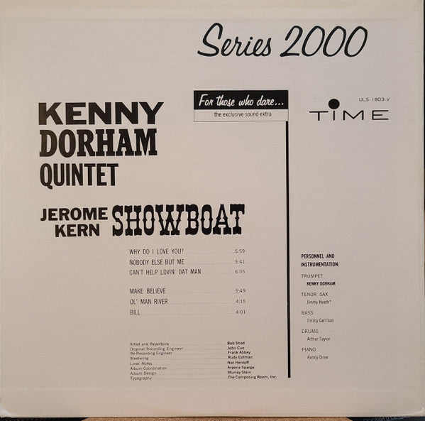 The Kenny Dorham Quintet - Showboat (Vinyl, LP, Album, Reissue, Ste...