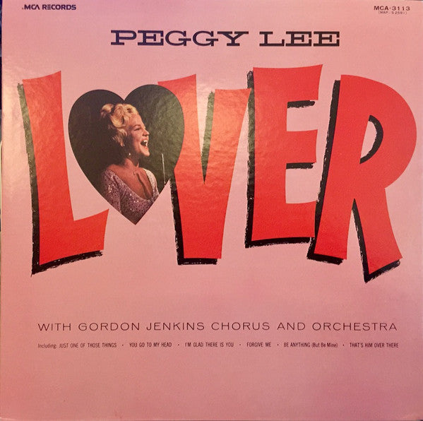 Peggy Lee - Lover (Vinyl, LP, Reissue, Mono) Very Good Plus (VG+) / Very Good Plus (VG+)