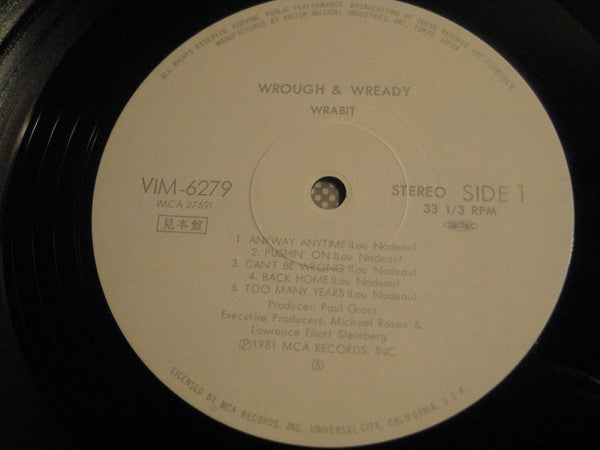Wrabit - Wrough & Wready (Vinyl, LP, Album, Promo) Very Good Plus (VG+) / Very Good Plus (VG+)