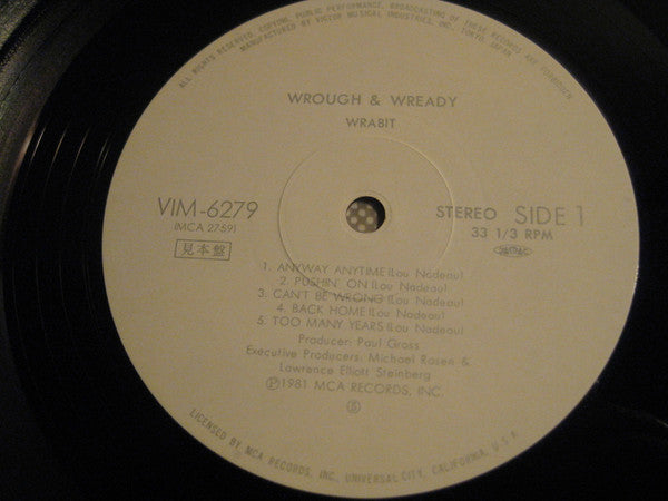 Wrabit - Wrough & Wready (Vinyl, LP, Album, Promo) Very Good Plus (VG+) / Very Good (VG)
