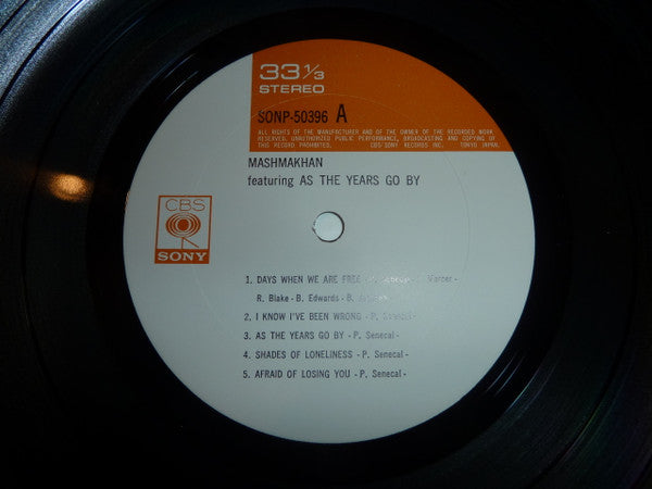 Mashmakhan - Mashmakhan Feat. "As The Years Go By" (Vinyl, LP, Album, Stereo) Good Plus (G+) / Good Plus (G+)