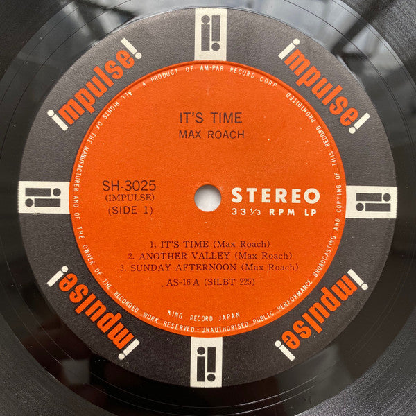 Max Roach His Chorus And Orchestra - It's Time (Vinyl, LP, Album, Stereo) Very Good (VG) / Very Good Plus (VG+)