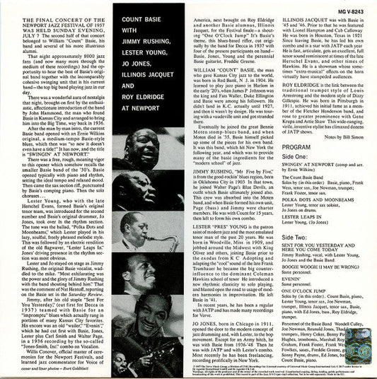Count Basie - Count Basie At Newport (Vinyl, LP, Album, Reissue, Stereo, Mono) Very Good Plus (VG+) / Very Good Plus (VG+)