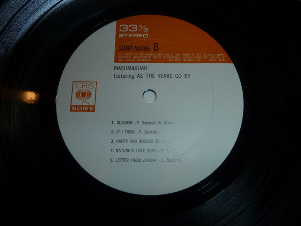Mashmakhan - Mashmakhan Feat. "As The Years Go By" (Vinyl, LP, Album, Stereo) Good Plus (G+) / Good Plus (G+)