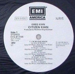Greg Kihn - Citizen Kihn (Vinyl, LP, Album, Promo) Very Good Plus (VG+) / Very Good Plus (VG+)