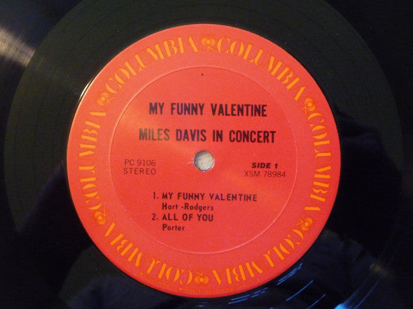Miles Davis - My Funny Valentine - Miles Davis In Concert (Vinyl, LP, Album, Reissue) Very Good Plus (VG+) / Very Good Plus (VG+)