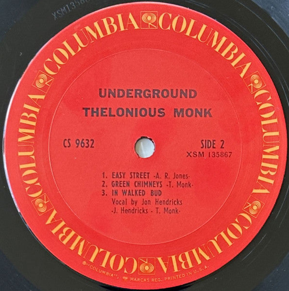 Thelonious Monk - Underground (Vinyl, LP, Album, Reissue, Repress, Stereo) Very Good (VG) / Very Good (VG)