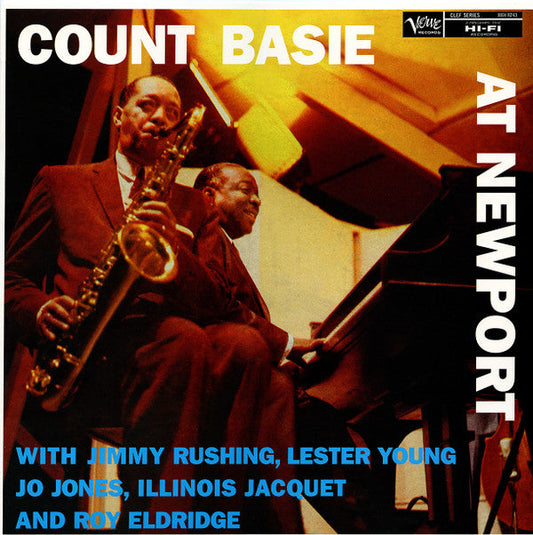 Count Basie - Count Basie At Newport (Vinyl, LP, Album, Reissue, Stereo, Mono) Very Good Plus (VG+) / Very Good Plus (VG+)